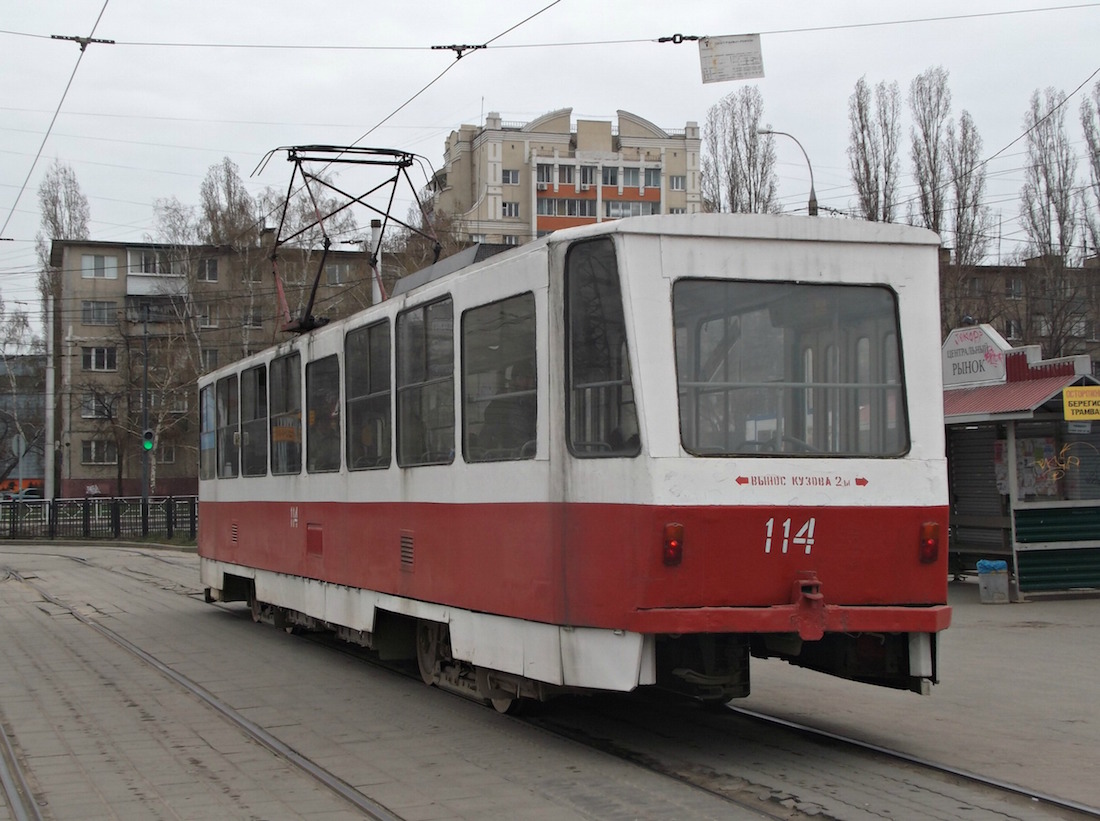Липецк, Tatra T6B5SU № 114