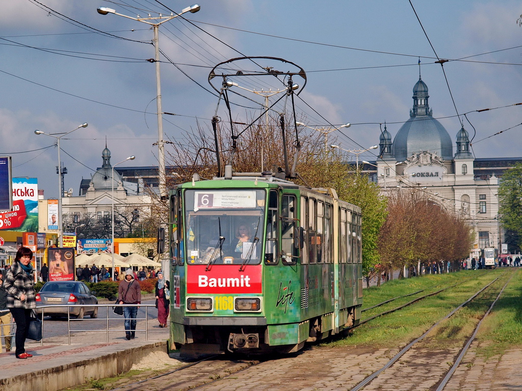 Львов, Tatra KT4D № 1168