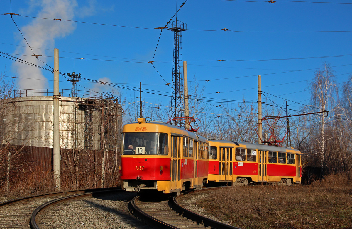 Екатеринбург, Tatra T3SU № 687