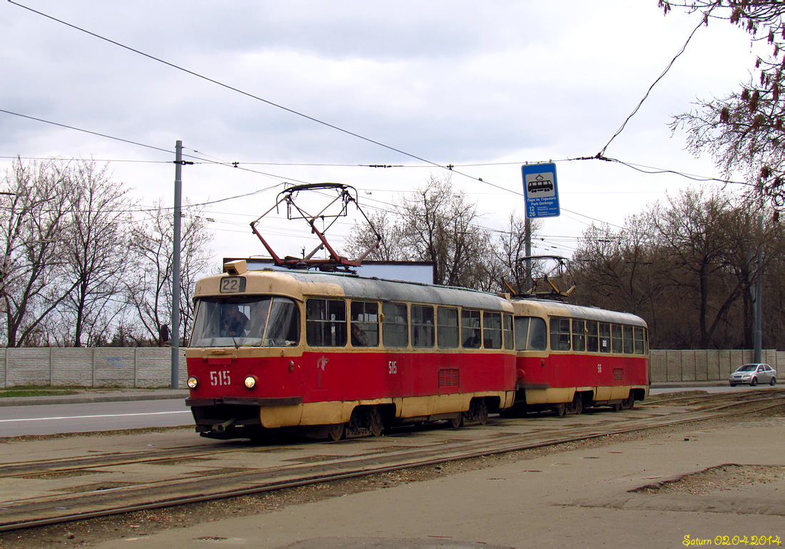 Харьков, Tatra T3SU № 515