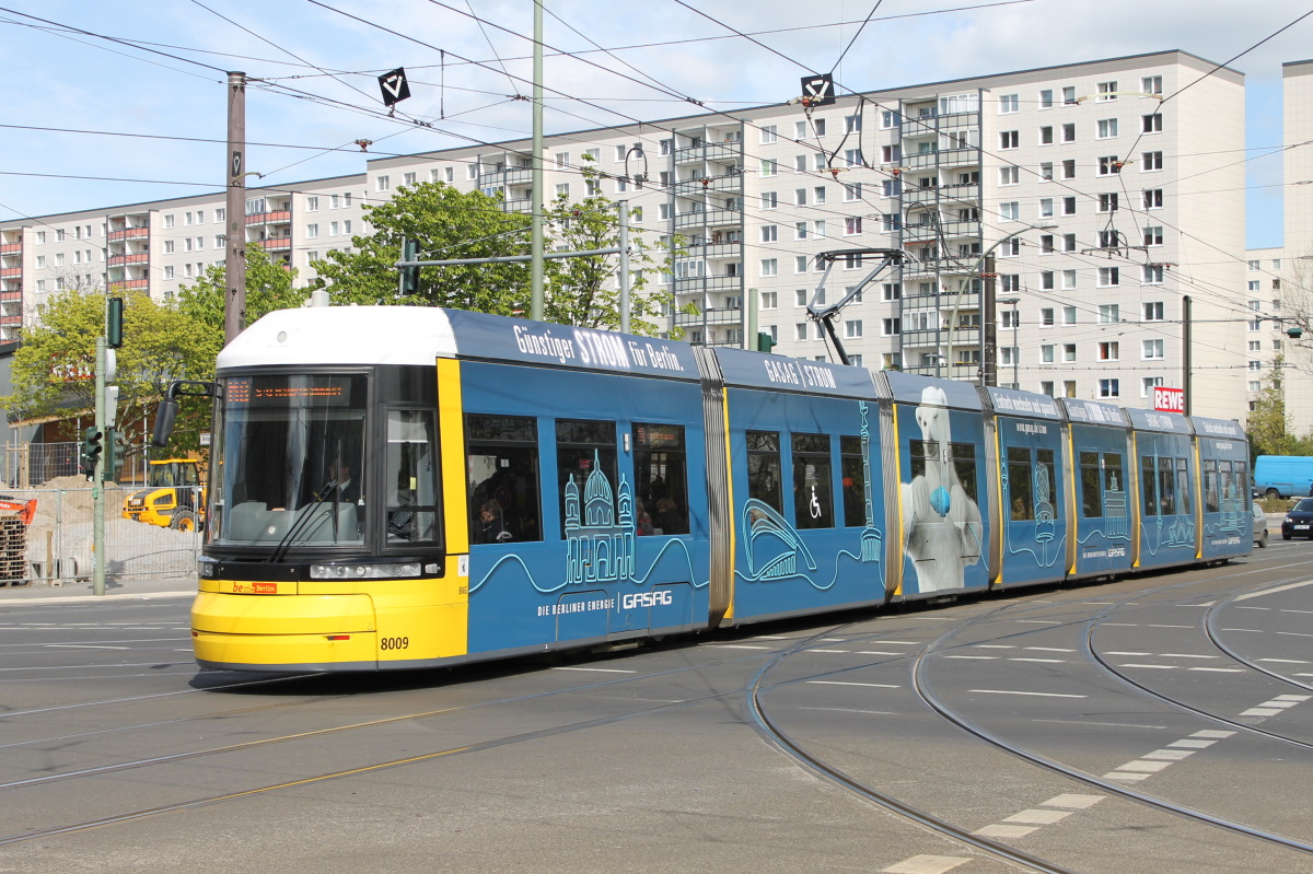 Берлин, Bombardier Flexity Berlin (GT8-08ER/F8E) № 8009