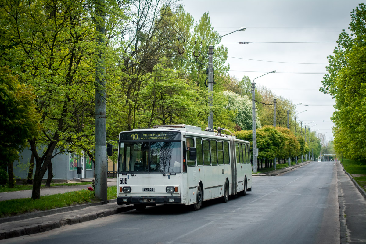 Львов, Škoda 15TrM № 599