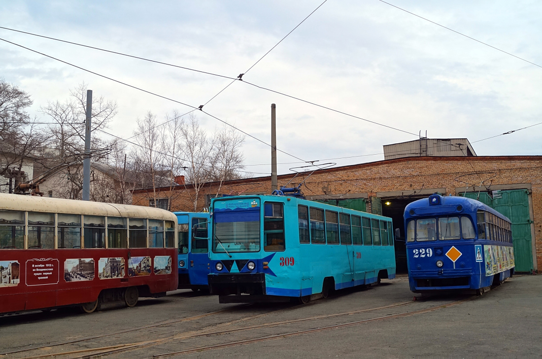 Владивосток, 71-608К № 309; Владивосток, РВЗ-6М2 № 229