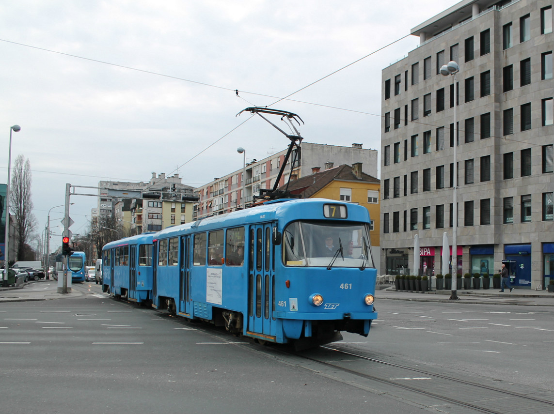 Zagreb, Tatra T4YU Br. 461