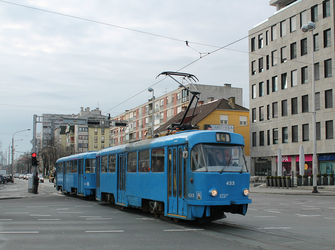 Загреб, Tatra T4YU № 433