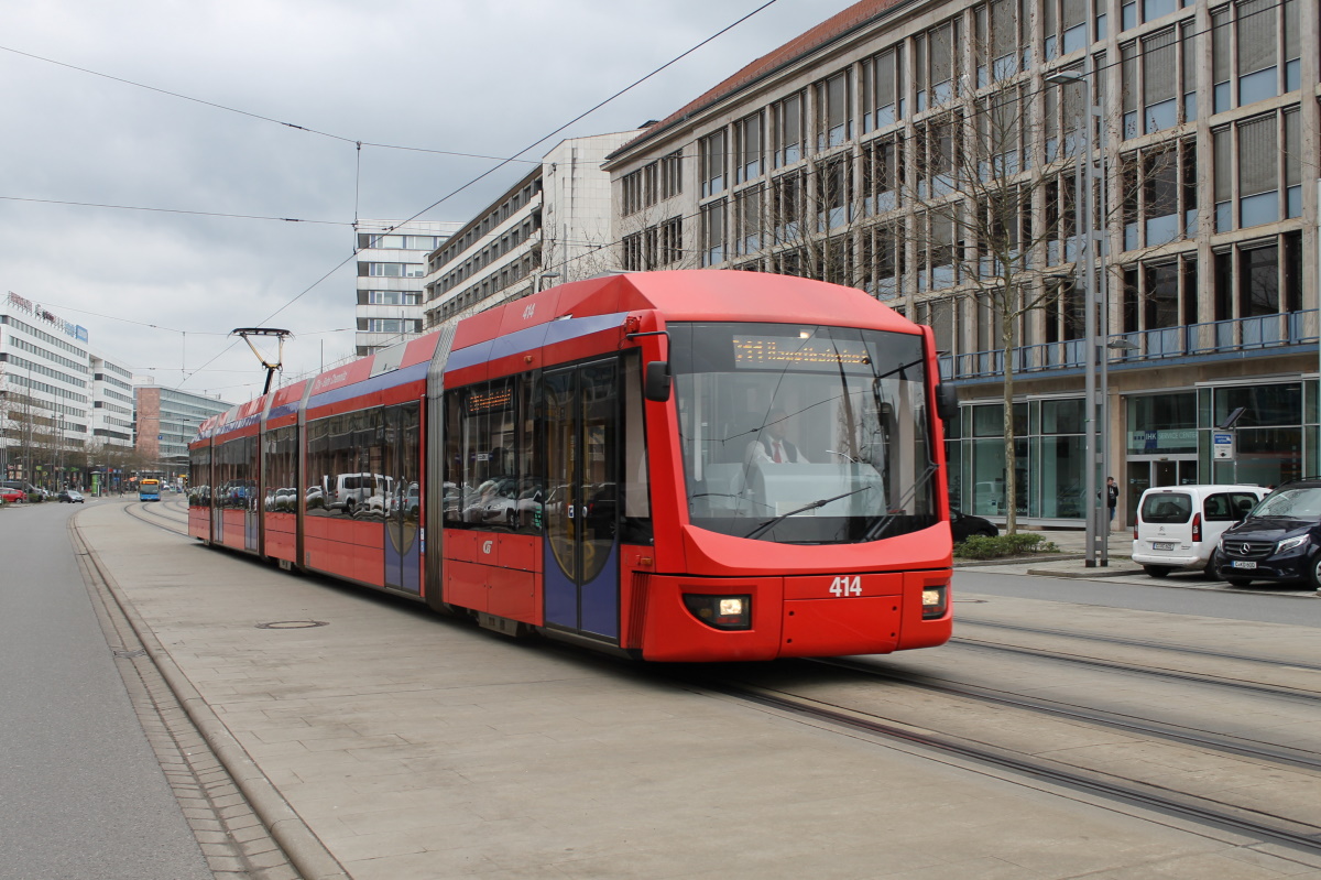 Хемниц, Bombardier 6NGT-LDZ № 414; Хемниц — Трамвайно-железнодорожная система «Хемницер Модель»