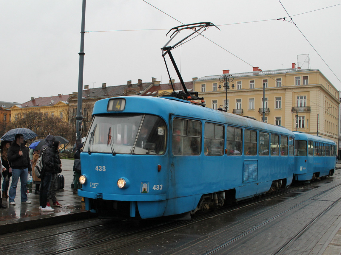 Загреб, Tatra T4YU № 433
