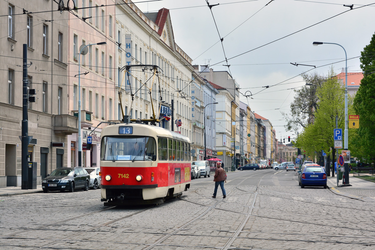 Прага, Tatra T3SUCS № 7142