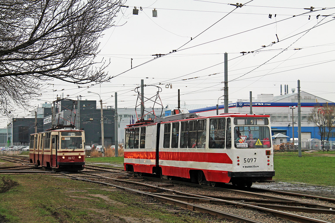 Санкт-Петербург, ЛВС-86К № 0617; Санкт-Петербург, ЛВС-86К № 5097 Санкт-Петербург, ЛВС-86К № 0617; Санкт-Петербург, ЛВС-86К № 5097