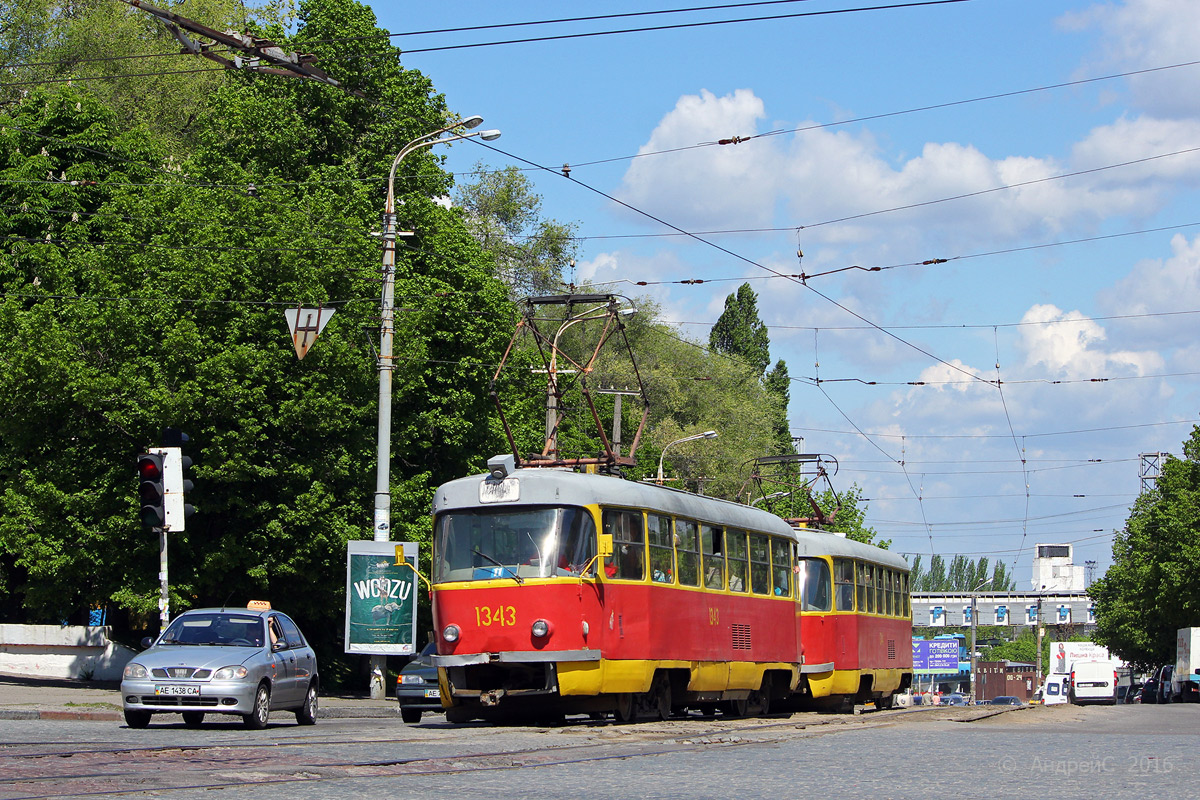 Днепр, Tatra T3SU № 1343