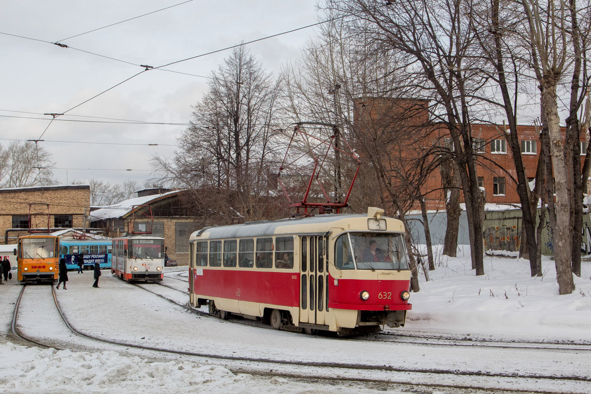 Екатеринбург, Tatra T3SU (двухдверная) № 632