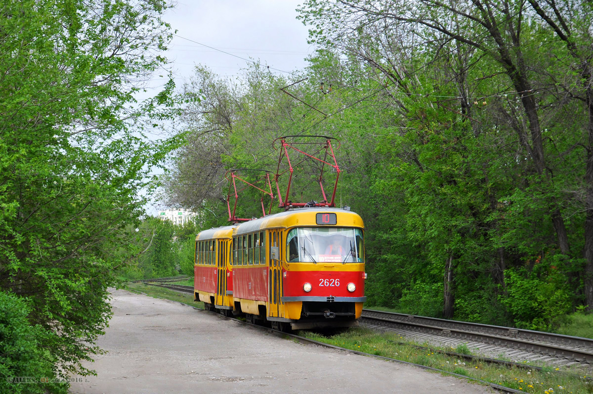 Volgograd, Tatra T3SU (2-door) № 2626; Volgograd, Tatra T3SU (2-door) № 2627 Volgograd, Tatra T3SU (2-door) № 2626; Volgograd, Tatra T3SU (2-door) № 2627
