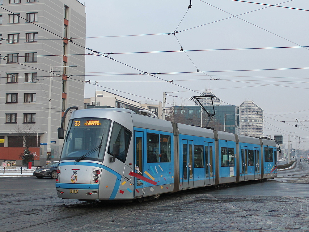 Вроцлав, Škoda 19T Elektra № 3107 Вроцлав, Škoda 19T Elektra № 3107