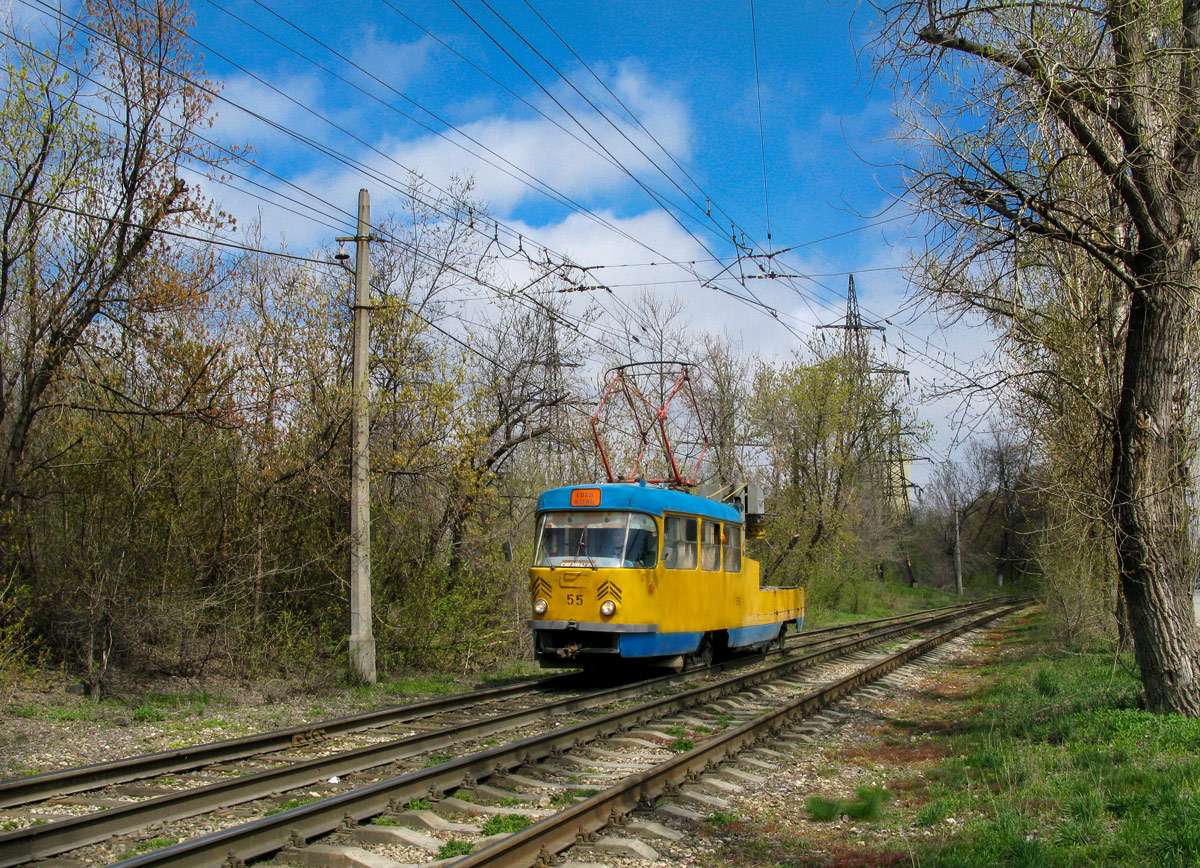 Волгоград, Tatra T3SU (двухдверная) № 55