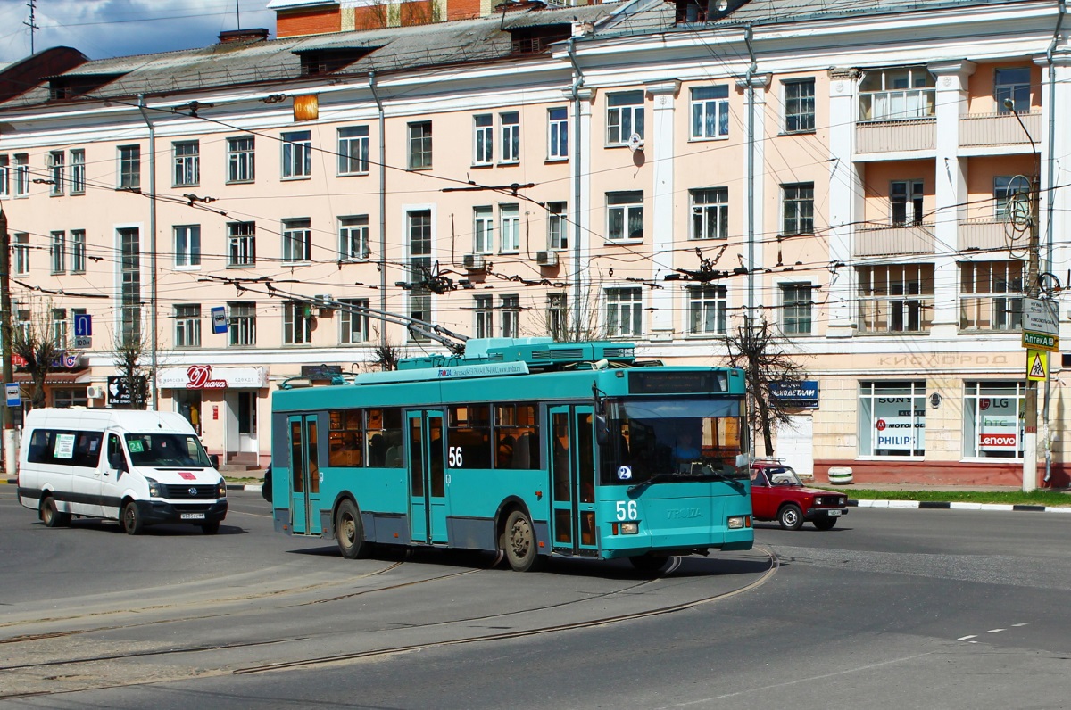 Тверь, Тролза-5275.05 «Оптима» № 56; Тверь — Троллейбусные линии: Пролетарский район