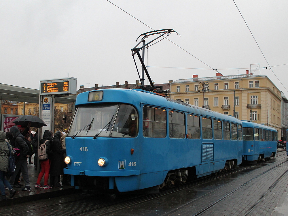 Загреб, Tatra T4YU № 416