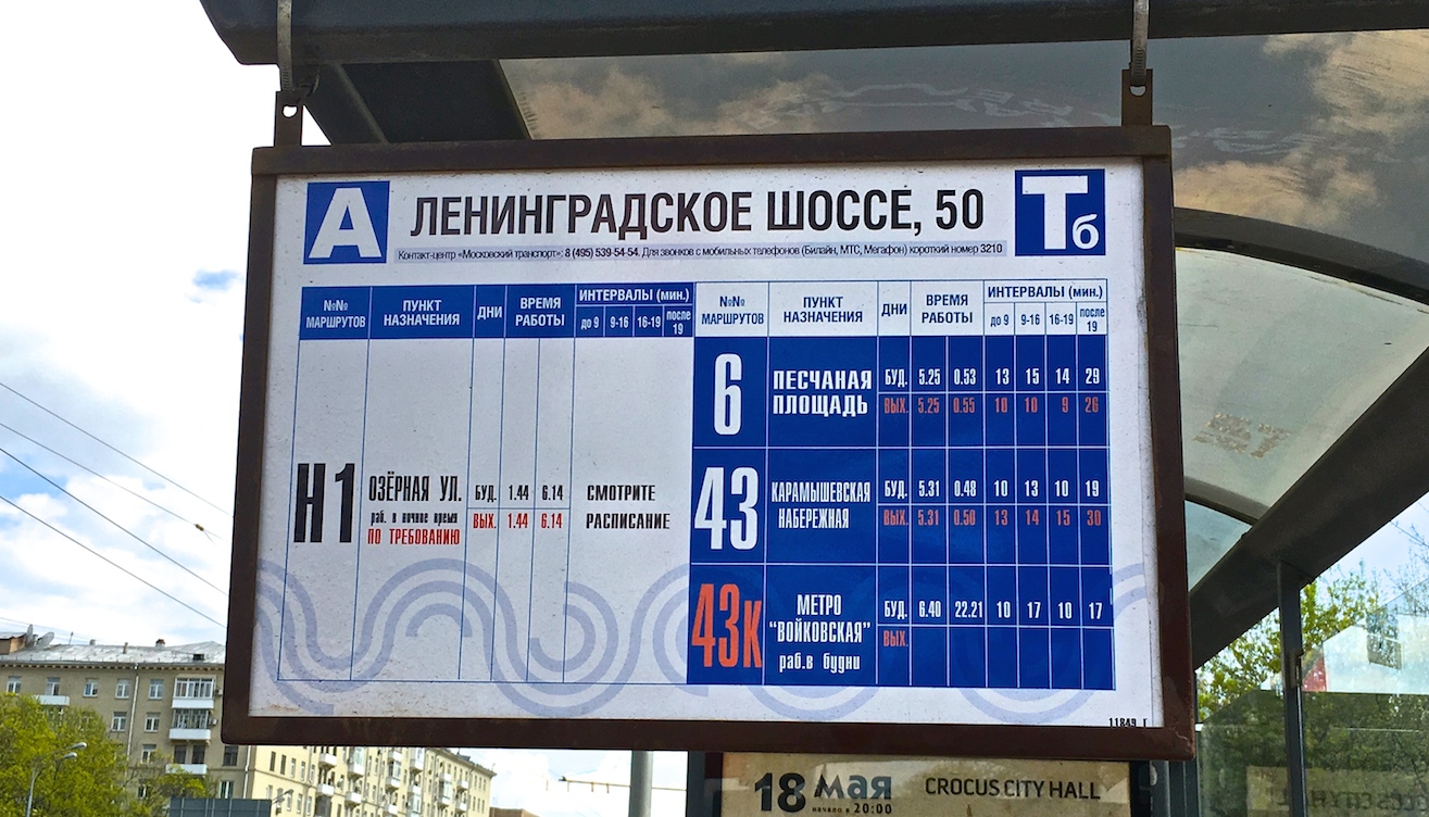 Moskva — Station signs & displays