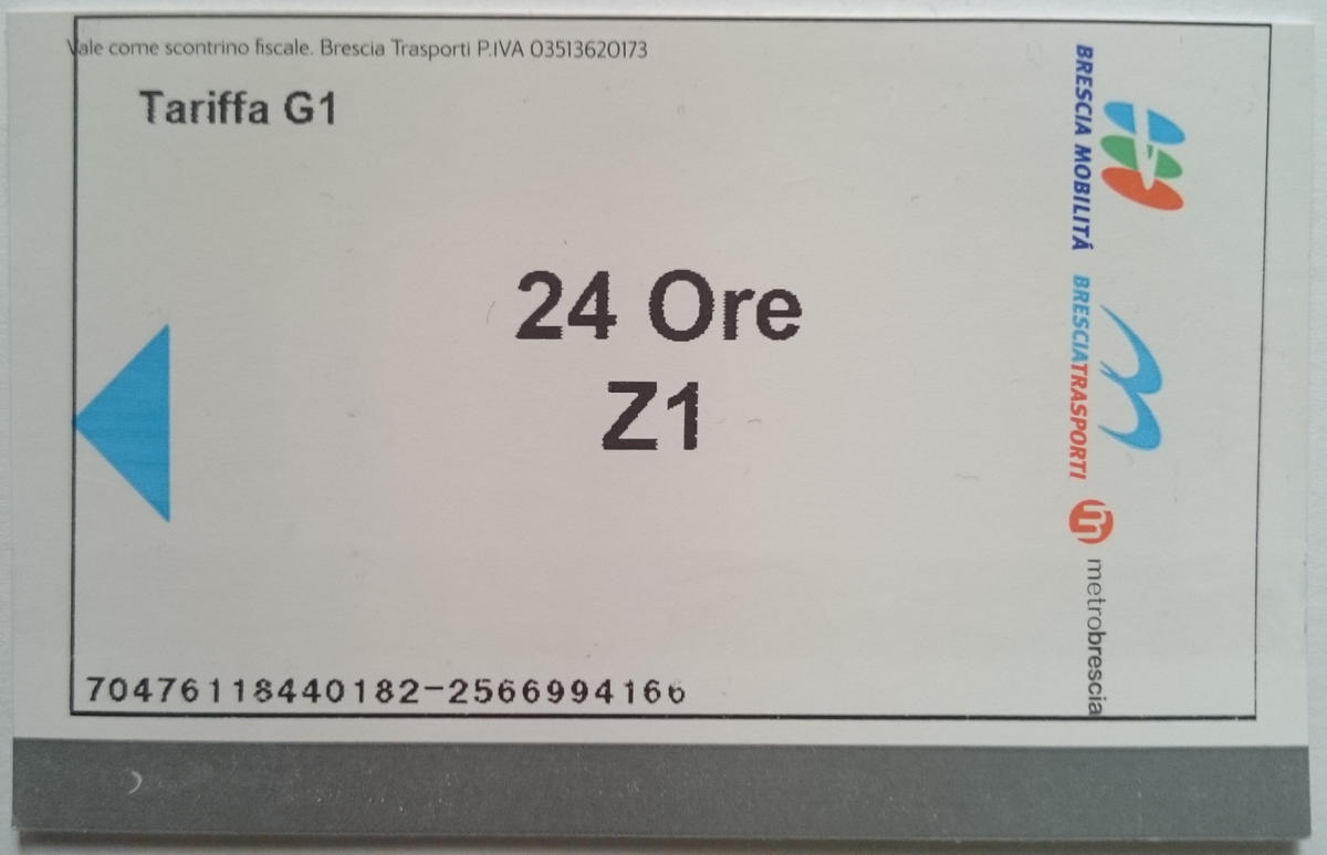 Брешиа — Проездные документы