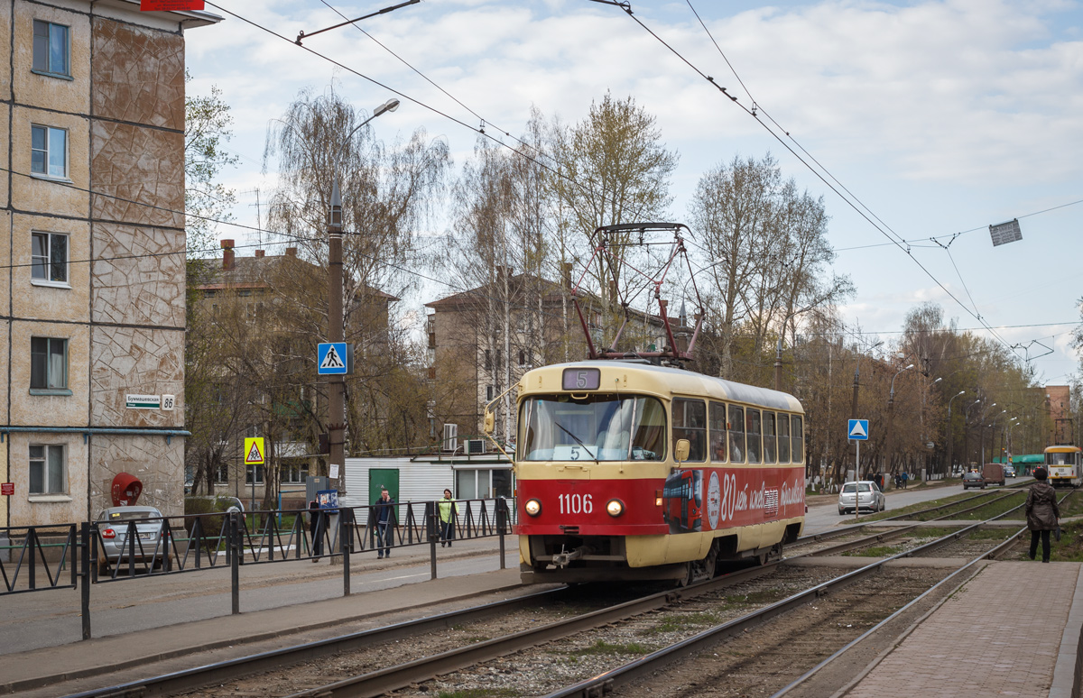 Iževsk, Tatra T3SU (2-door) č. 1106