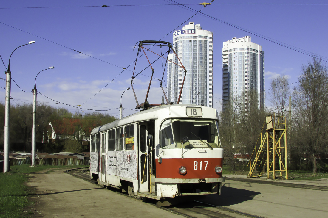 Самара, Tatra T3SU № 817; Самара — Конечные станции и кольца (трамвай)