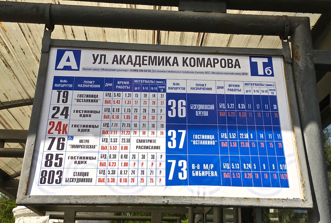 Maskava — Station signs & displays