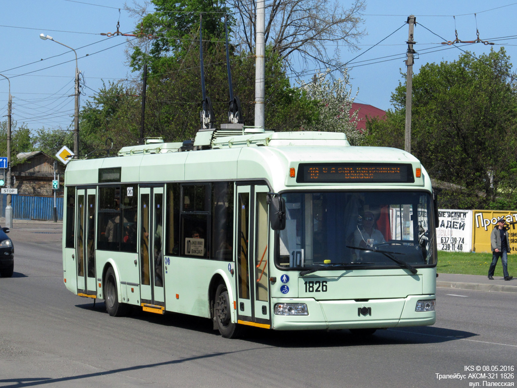 Гомель, БКМ 321 № 1826 Гомель, БКМ 321 № 1826