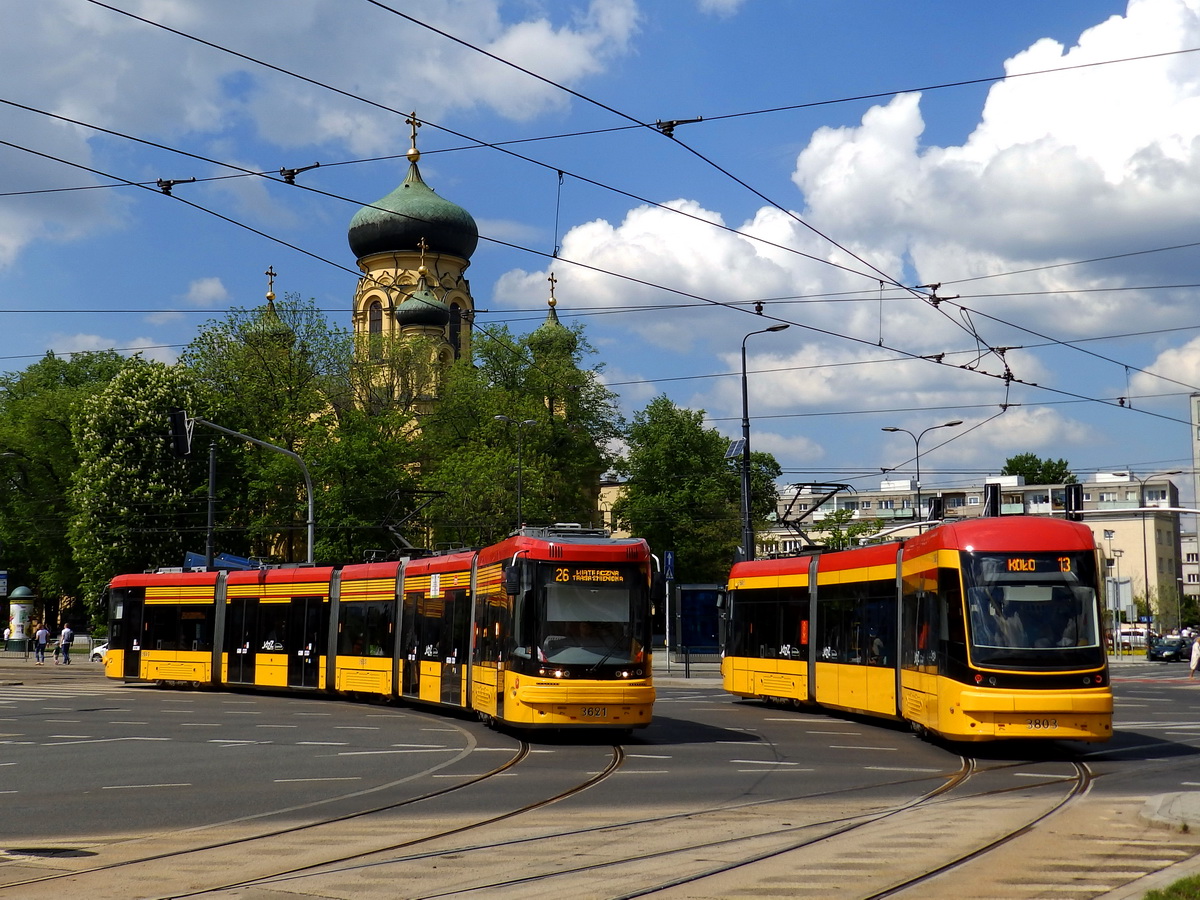 Варшава, PESA Jazz 128N № 3621; Варшава, PESA Jazz 134N № 3803