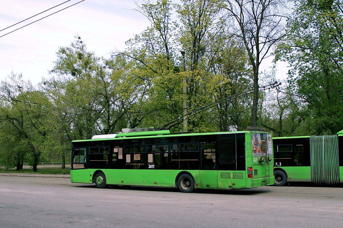 Харьков, ЛАЗ E183A1 № 3411