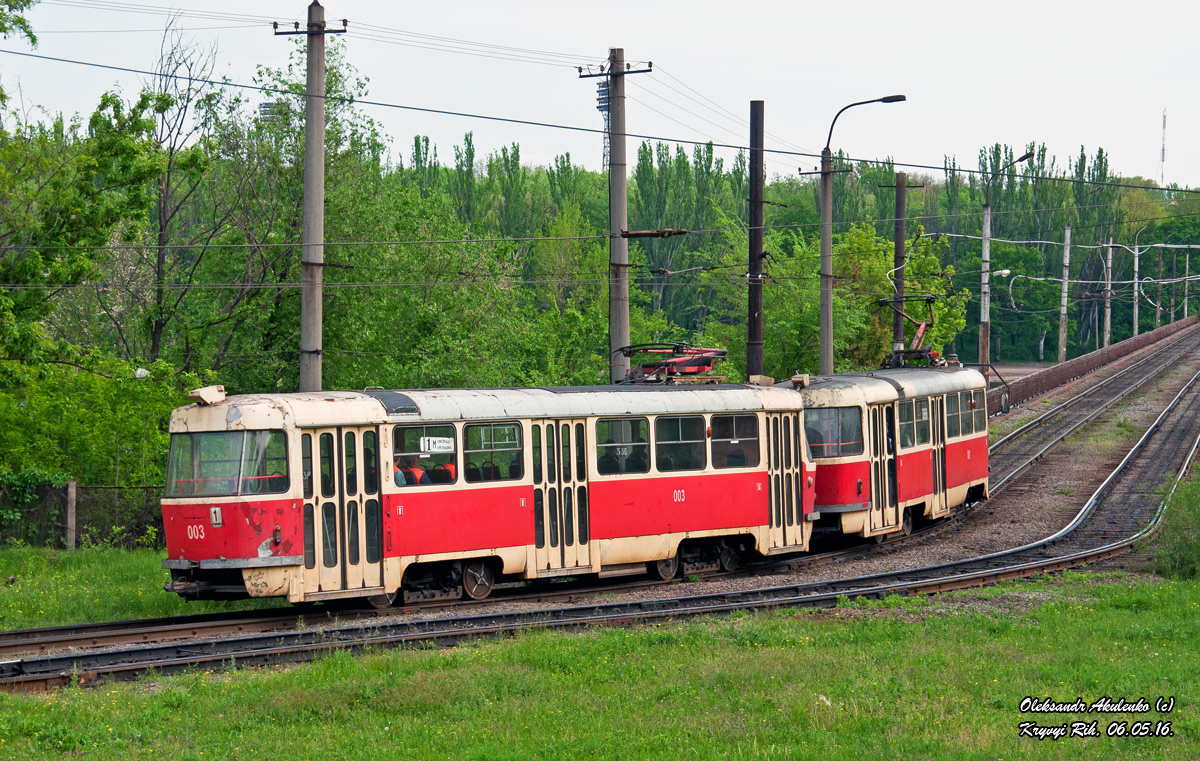 Кривой Рог, Tatra T3R.P № 003