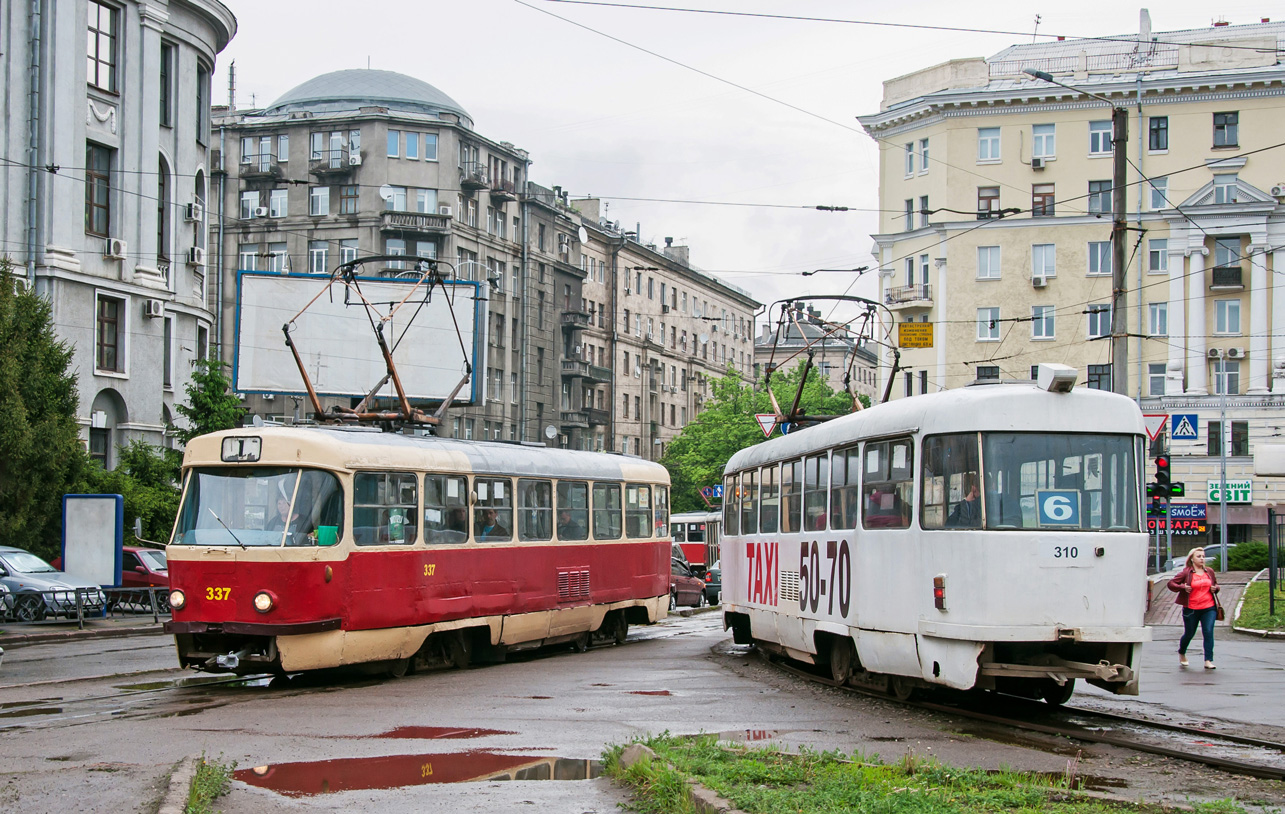 哈爾科夫, Tatra T3SU (2-door) # 337; 哈爾科夫, Tatra T3SU # 310