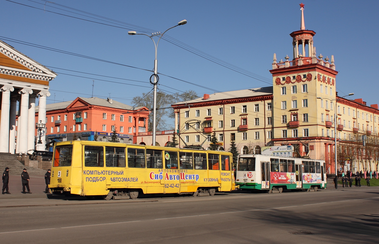 Прокопьевск, 71-605А № 188; Прокопьевск, 71-605 (КТМ-5М3) № 127