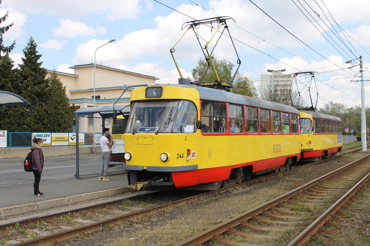 Most ― Litvínov, Tatra T3M.3 nr. 244