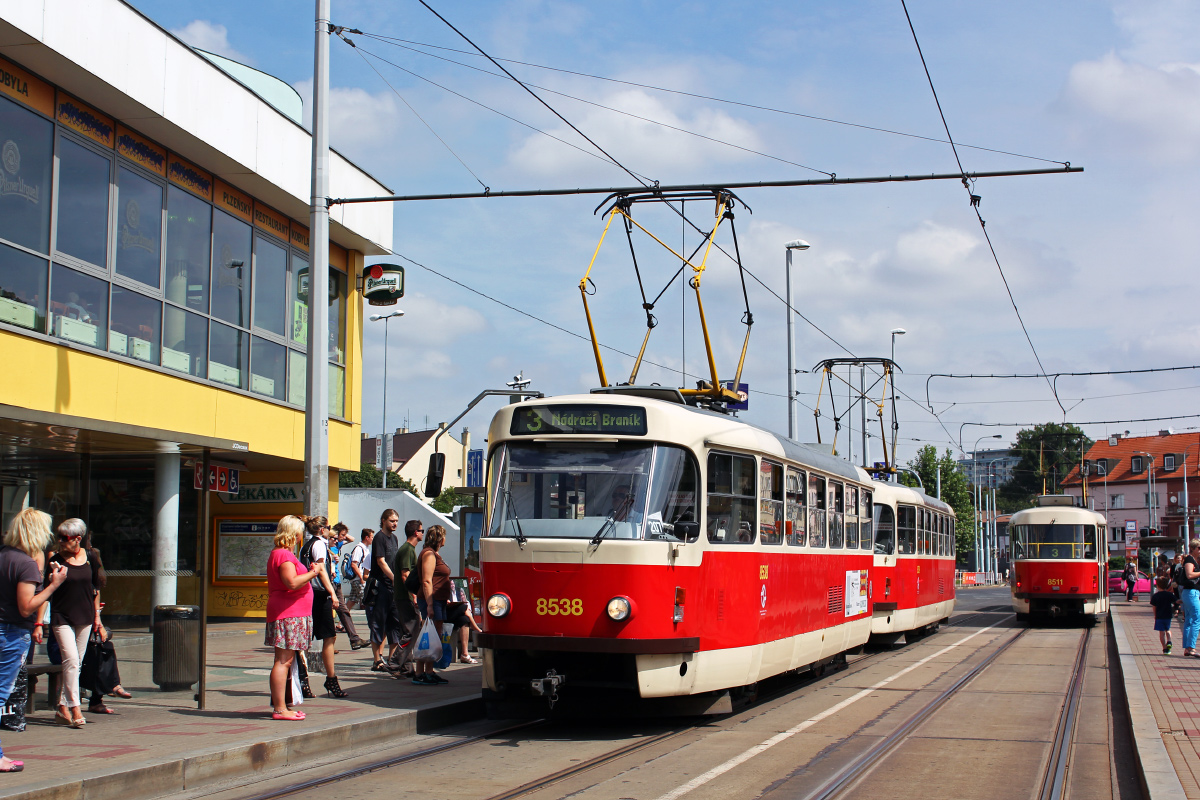 Прага, Tatra T3R.P № 8538