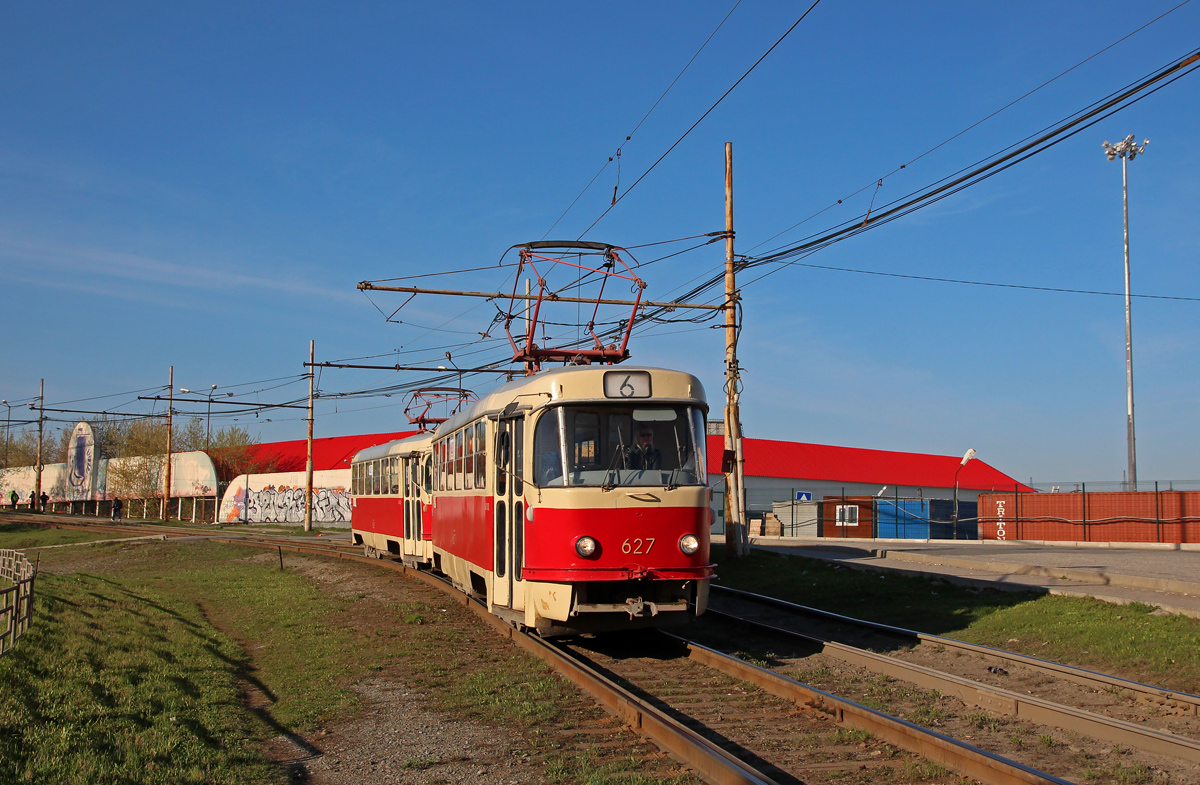 Екатеринбург, Tatra T3SU (двухдверная) № 627