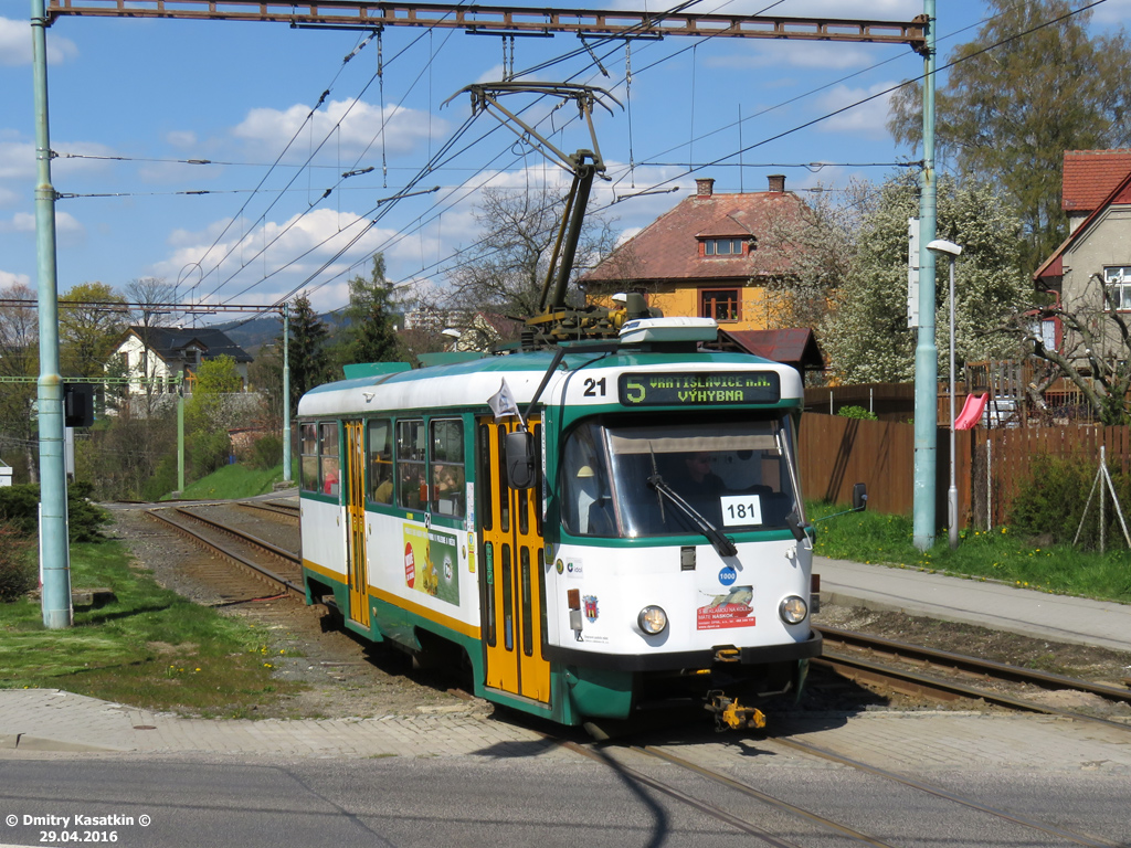 Либерец ― Яблонец-над-Нисой, Tatra T3R.PV № 21