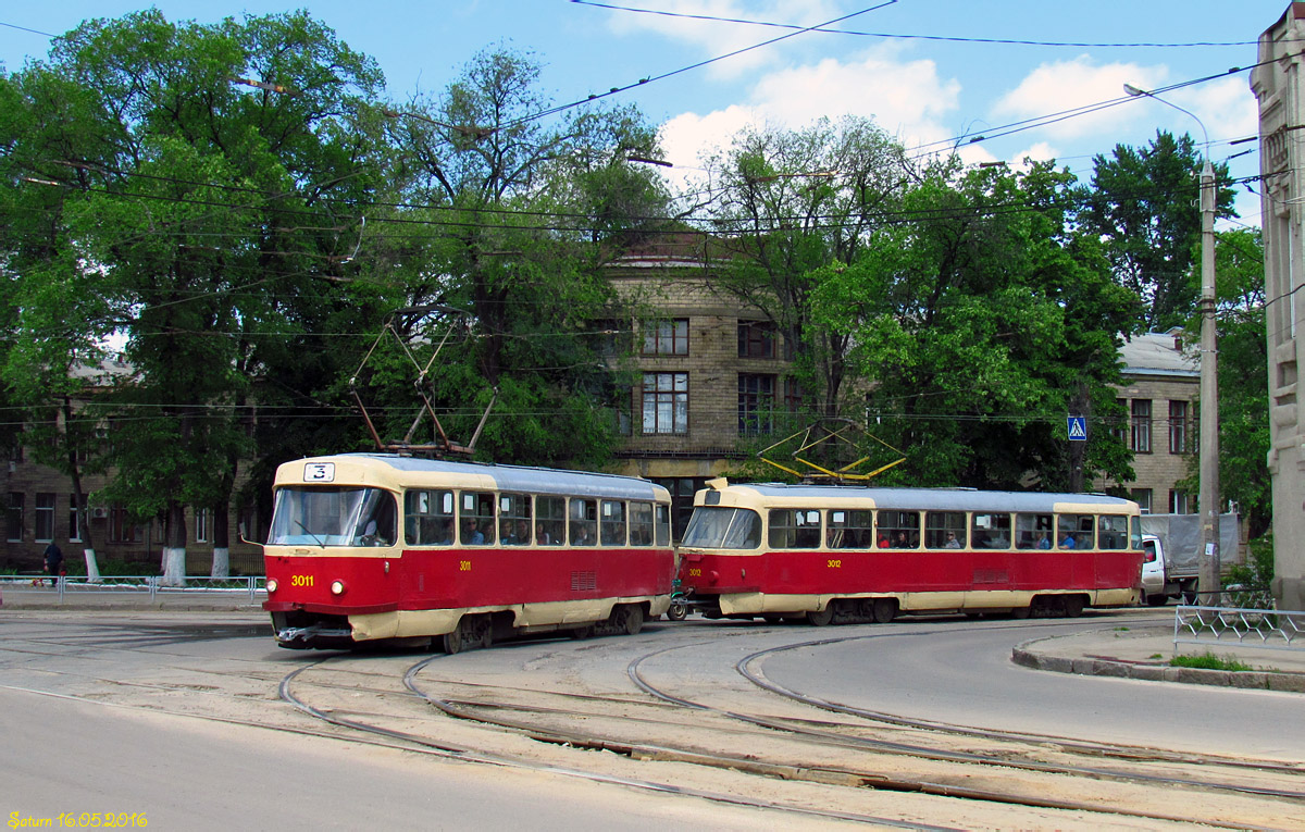 Харьков, Tatra T3SU № 3011; Харьков, Tatra T3SU № 3012