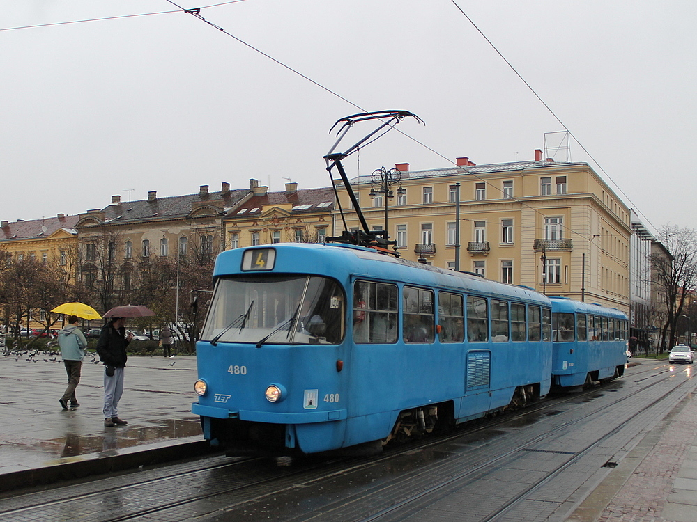 Загреб, Tatra T4YU № 480