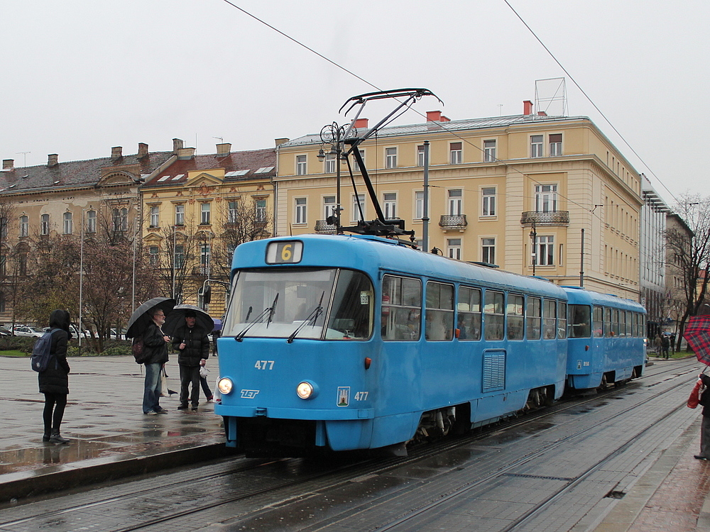 Загреб, Tatra T4YU № 477