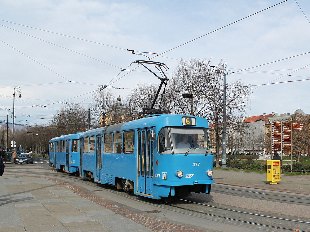 Загреб, Tatra T4YU № 477