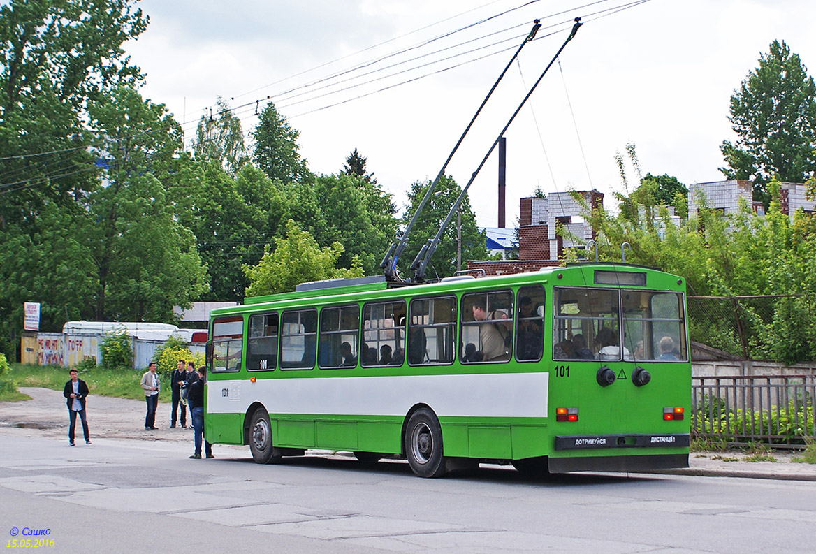 Тернополь, Škoda 14Tr02/6 № 101; Тернополь — Экскурсия на троллейбусе ЮМЗ Т1 #119 и Škoda 14Tr # 101, 15.05.2016