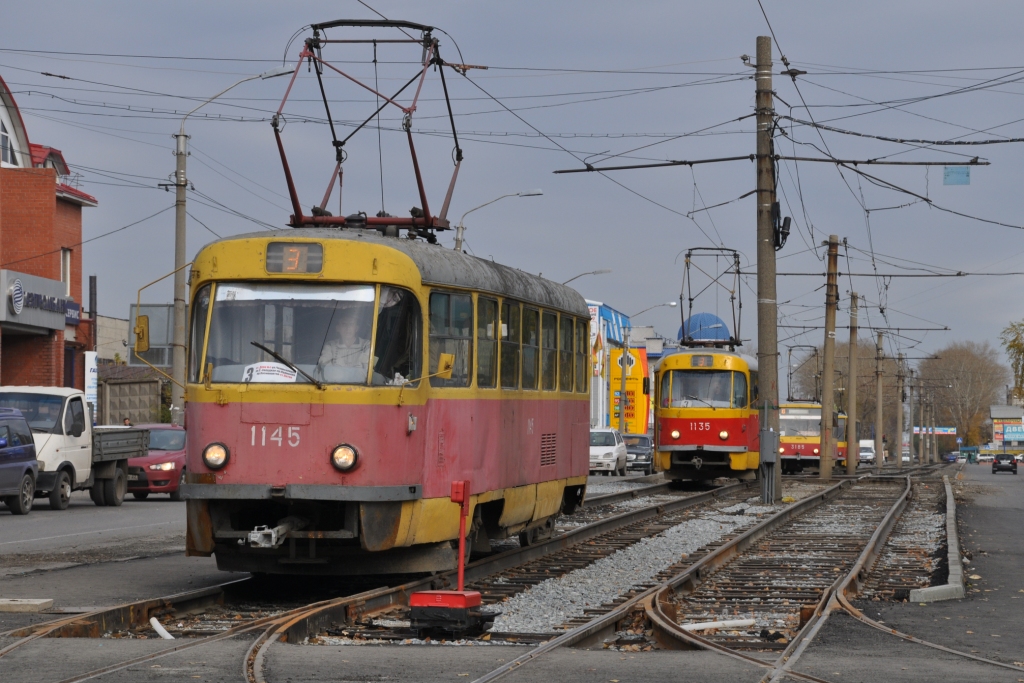 Барнаул, Tatra T3SU № 1145; Барнаул, Tatra T3SU № 1135; Барнаул — Ремонты