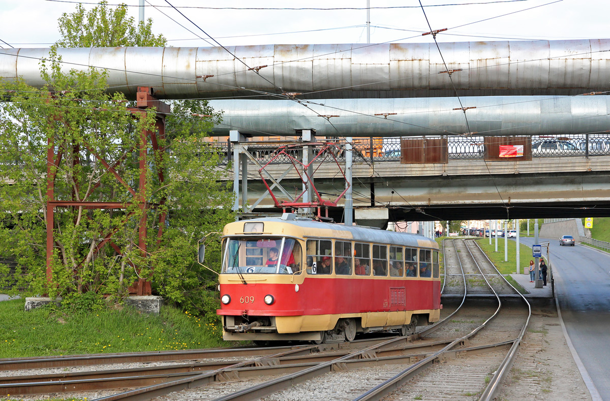 Екатеринбург, Tatra T3SU (двухдверная) № 609