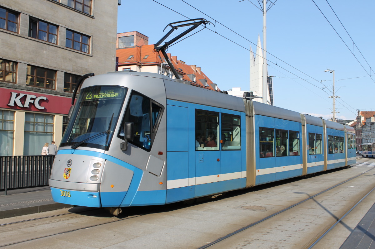 Вроцлав, Škoda 16T Elektra № 3016