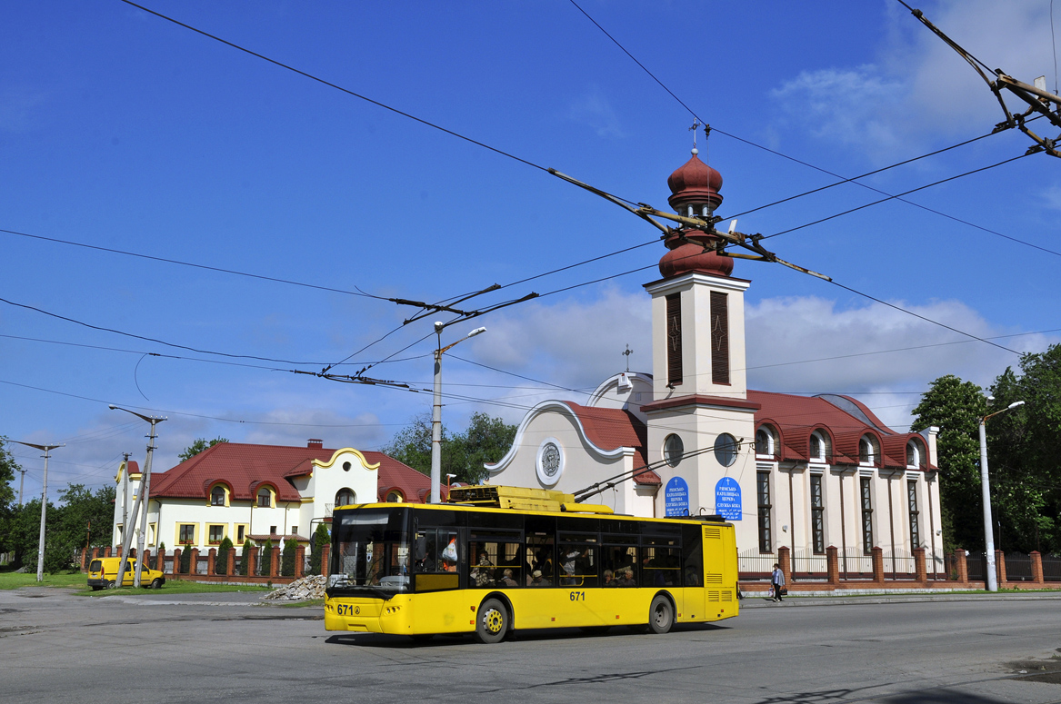 Кривой Рог, ЛАЗ E183D1 № 671