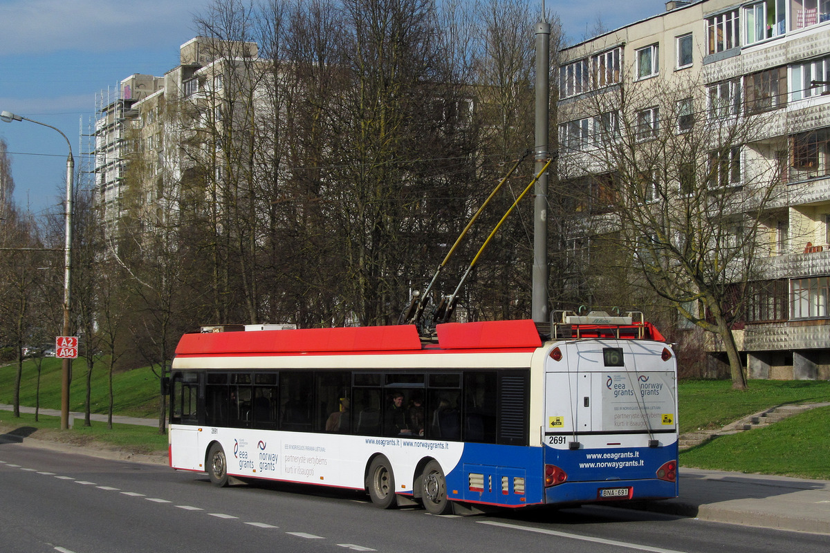 Вильнюс, Solaris Trollino II 15 AC № 2691