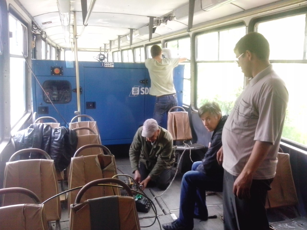 Авдеевка, 71-605 (КТМ-5М3) № 051; Авдеевка — 01.10.2016-01.2017 — Восстановление трамвайного движения