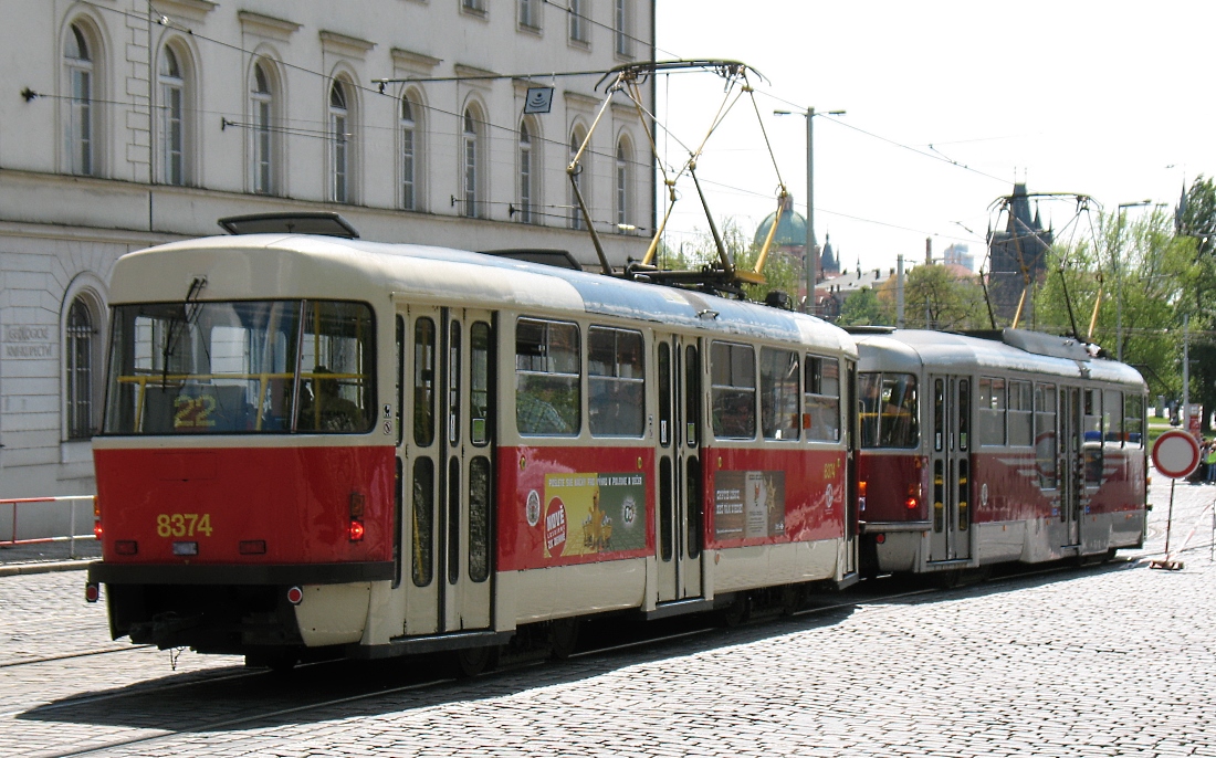 Прага, Tatra T3R.P № 8374