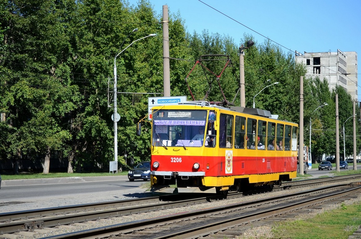Барнаул, Tatra T6B5SU № 3206