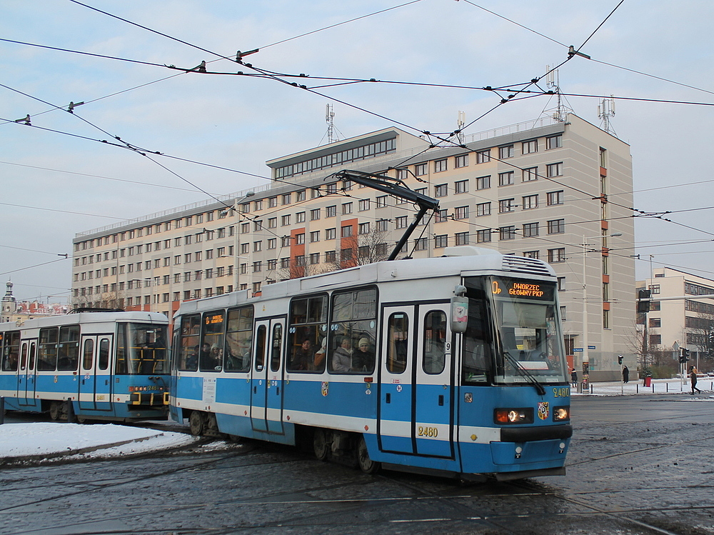 Вроцлав, Konstal 105NWr № 2480