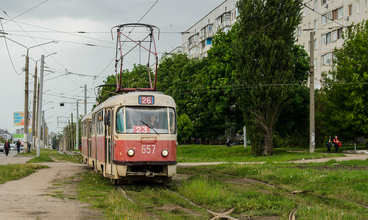 Харьков, Tatra T3SU № 657